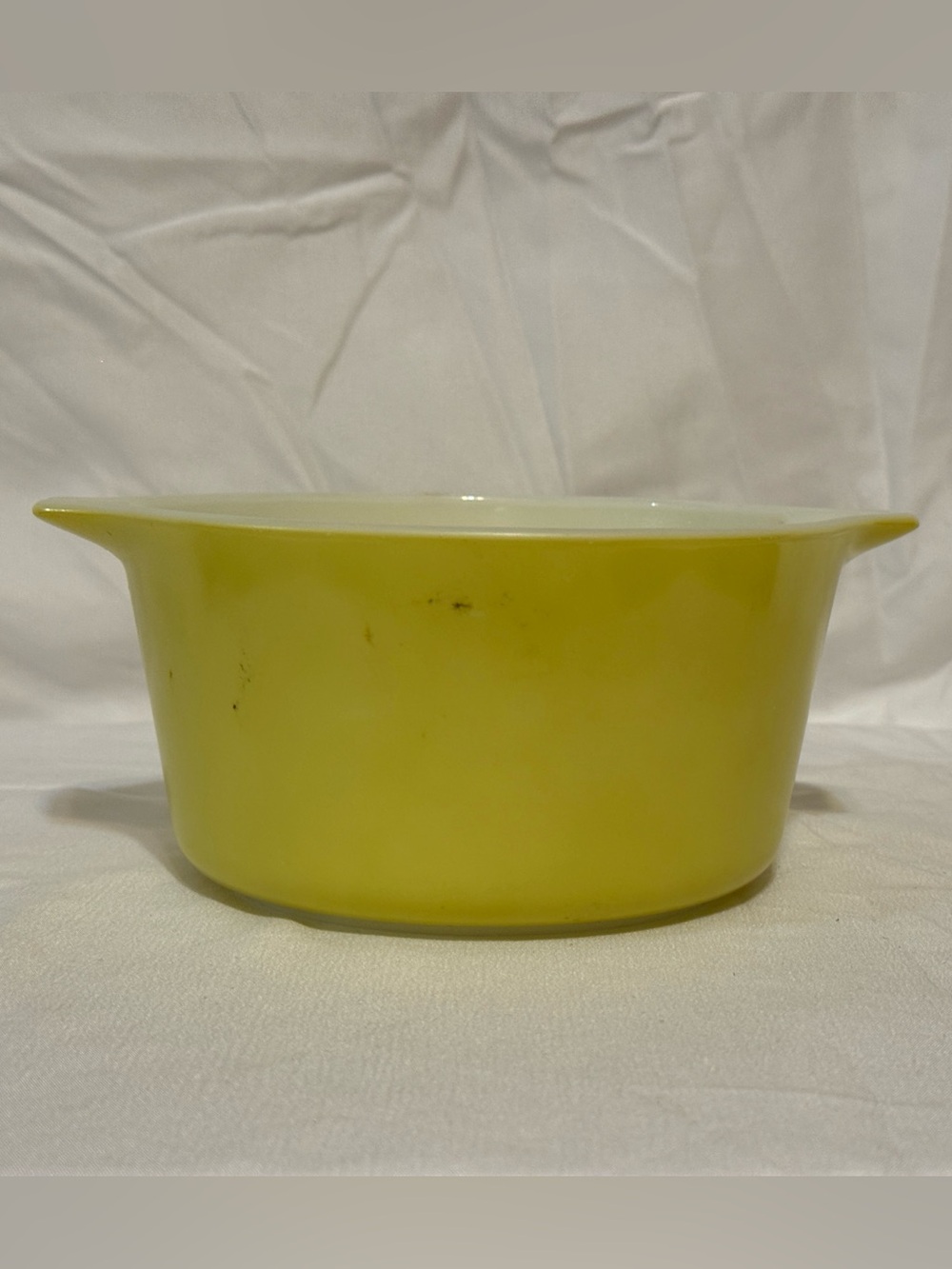 Vintage Yellow Glass Casserole Dish - Pyrex